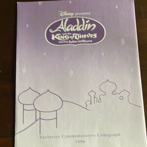 Aladdin and the king of thieves
Vintage 1996
Exclusive commemorative lithograph